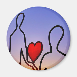 Love statue magnet