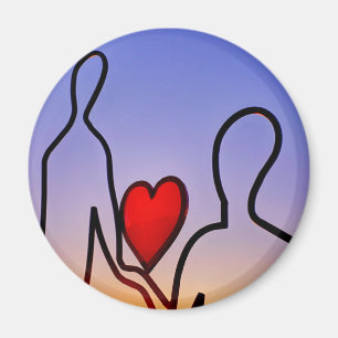 Love statue magnet