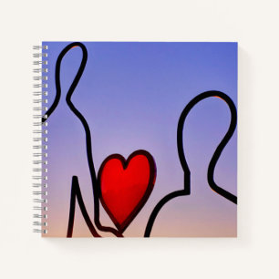 Love statue notebook