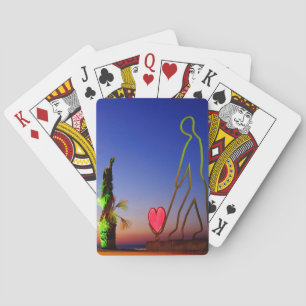 Love statue poker cards