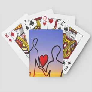 Love statue poker cards