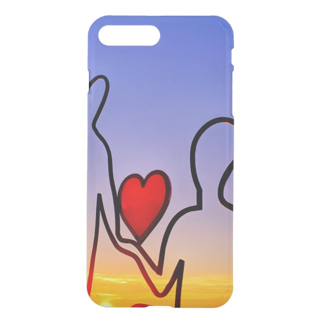 Love statue uncommon iPhone case (Back)