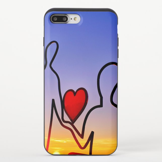 Love statue uncommon iPhone case (Back)