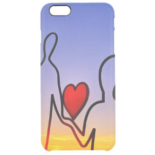 Love statue clear iPhone 6 plus case