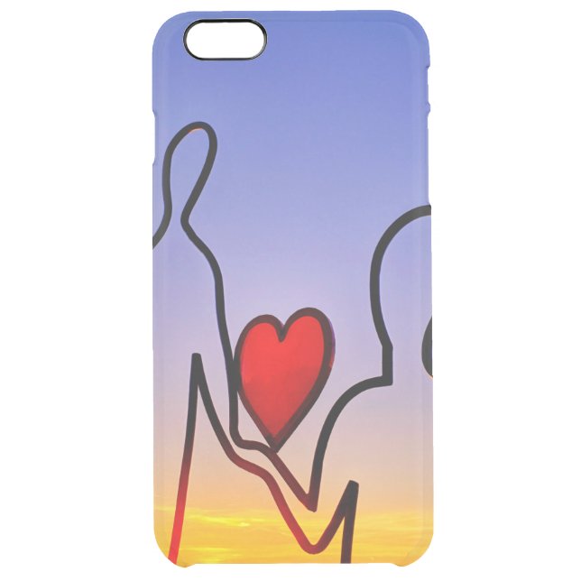 Love statue uncommon iPhone case (Back)
