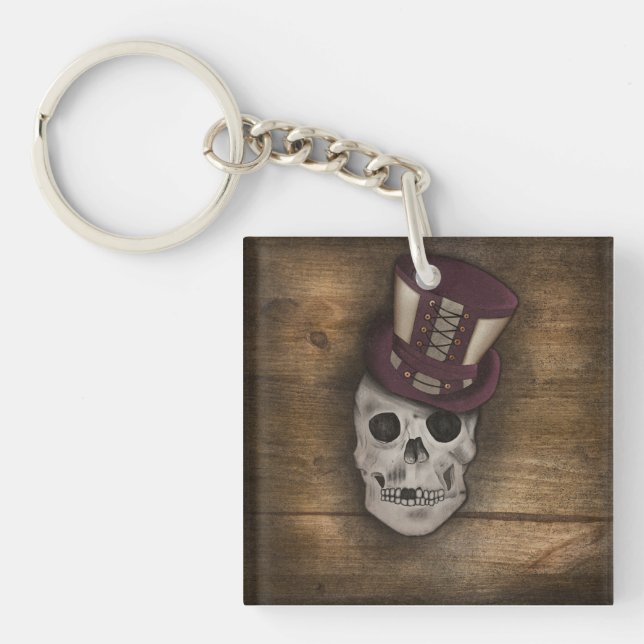 Love Steampunk Keychain (Front)