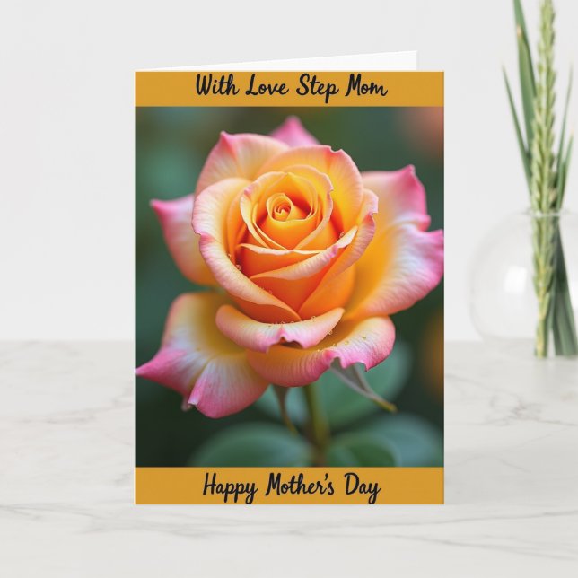 Love Step Mom Mothers Day Card (Front)