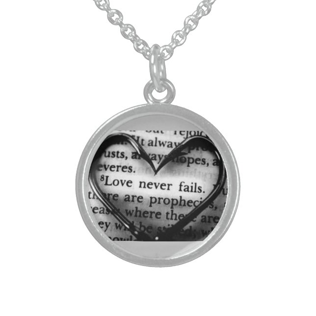 Love Sterling Silver Necklace (Front)
