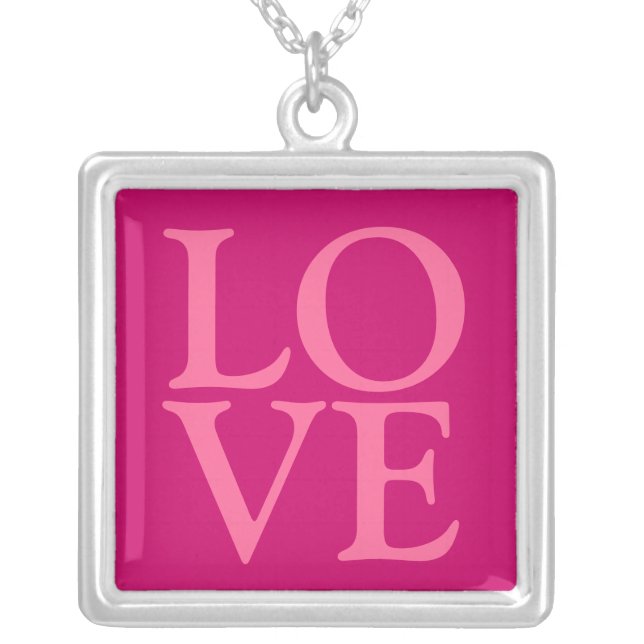 LOVE Sterling Silver Necklace (Front)