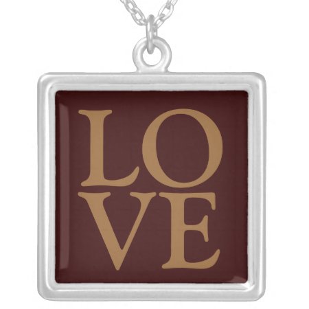 Love Sterling Silver Necklace