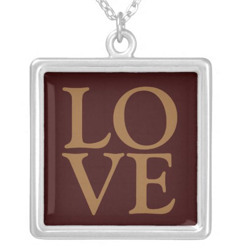 LOVE Sterling Silver Necklace