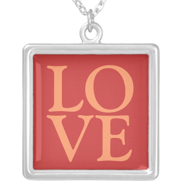 LOVE Sterling Silver Necklace (Front)