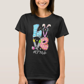 Love Stethoscope Lpn Life Bunny Nurse Easter Day C T-Shirt