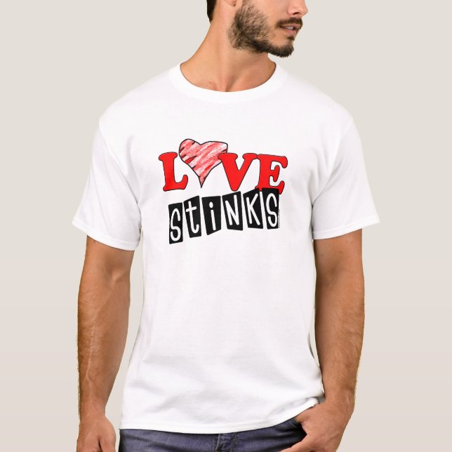 Love Stinks Anti-Valentines T-shirts (Front)