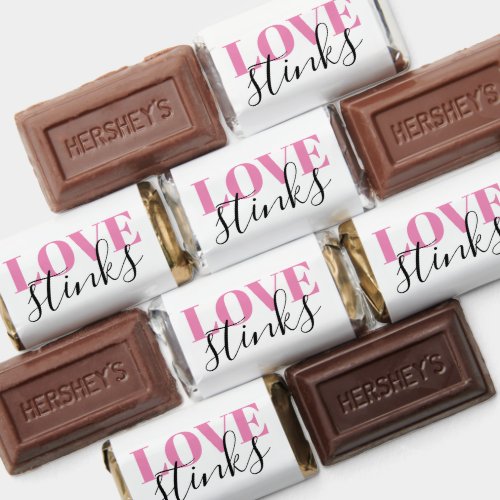 Love Stinks funny Valentines Day Hersheys Miniatures