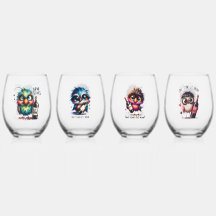 Love Stinks Let's Drink Wine Stemless Glass