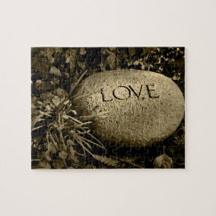 "Love" Stone Jigsaw Puzzle