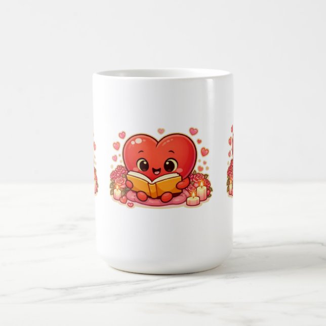 Love Stories Begin Within the Heart Coffee Mug (Center)