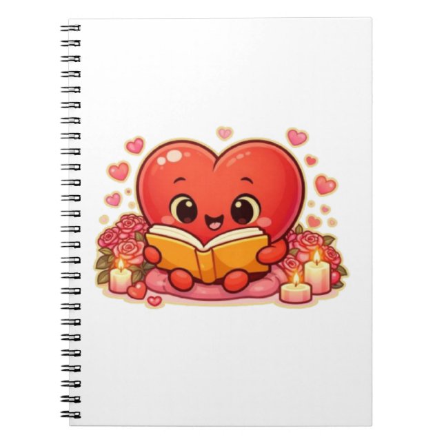 Love Stories Begin Within the Heart Notebook (Front)