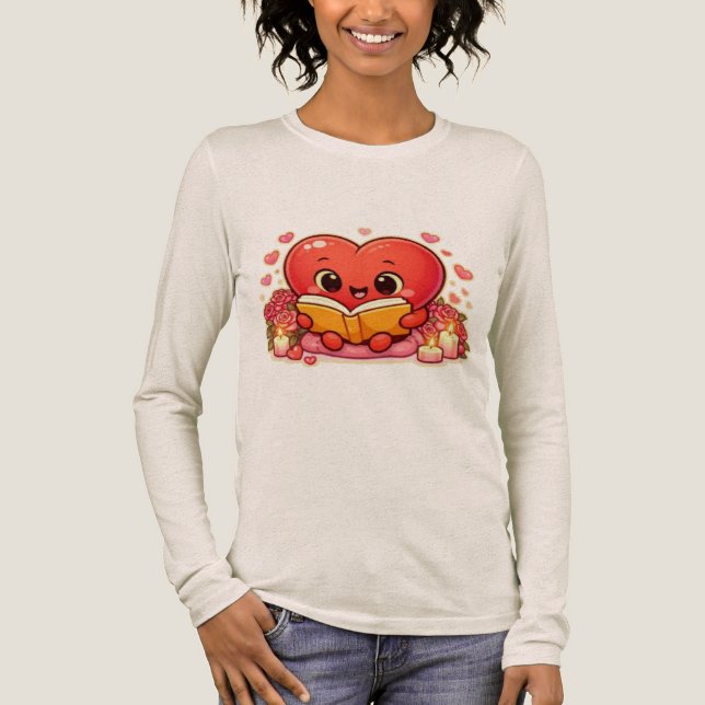 Love Stories Begin Within the Heart Tri-Blend Shirt (Front)