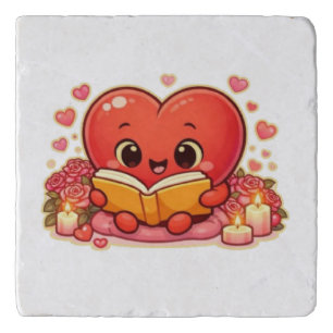 Love Stories Begin Within the Heart Trivet