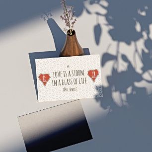 love storm poem rectangular sticker
