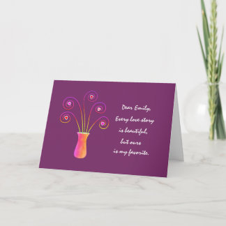 Love Story 10th or Any Year Anniversary Greeting Card