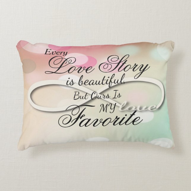 Love Story Accent Pillow (Front)