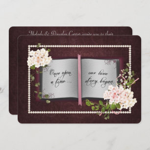 Love Story Book- Wedding Vow Renewal Invitation