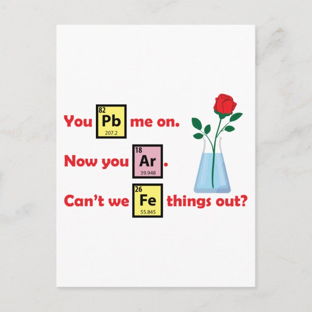 Love Story - Chemistry Style Postcard (Front)
