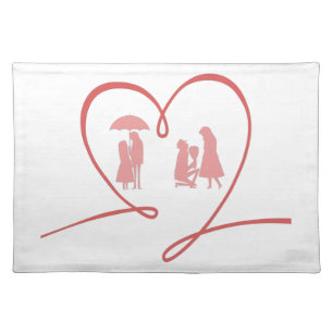 Love Story Cloth Placemat