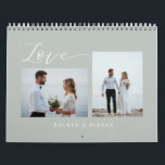 Love Story EDITABLE COLOR Custom Photo Calendar<br><div class="desc">Personalize each page with your photos and create a one-of-a-kind calendar as a gift for yourself or someone else! Designed by Berry Berry Sweet. Visit our website: www.berryberrysweet.com to see our full product lines of stylish stationery and personalized gifts.</div>