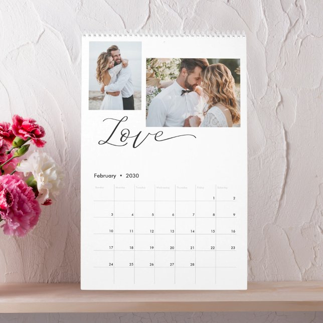 Love Story EDITABLE COLOR Custom Photo Calendar (Creator Uploaded)