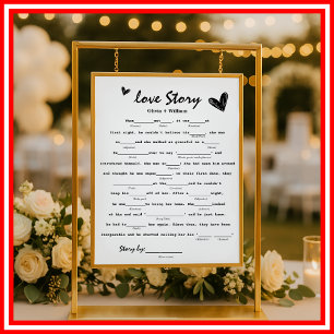 Love Story Game   Wedding Poster