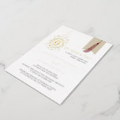 Love Story Once Upon A Time Wedding Real Gold Foil Invitation (Rotated)
