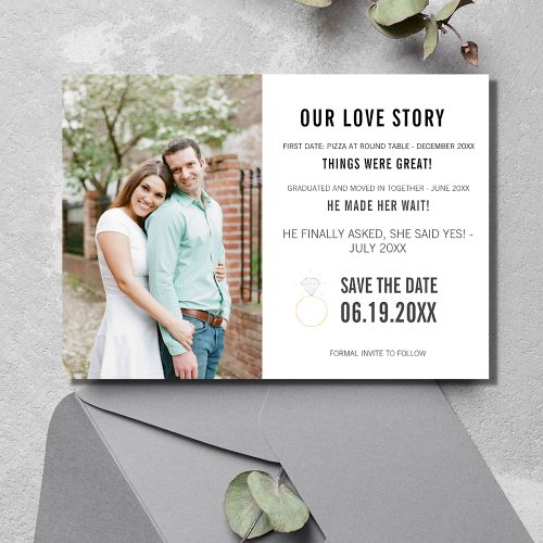 Love Story Photo Wedding  Save The Date