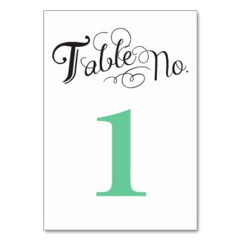 Love Story Table Number Card by goskell at Zazzle