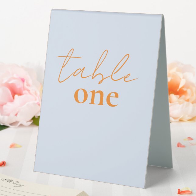 love story wedding table number  table tent (In SItu (Wedding))