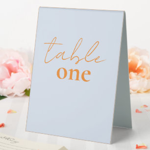 love story wedding table number  tent