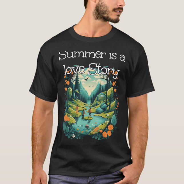 Love Story with big Adventures for new Stories T-Shirt (Front)