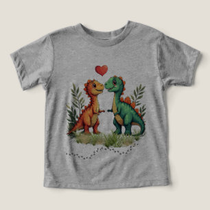 Love struck dinosaurs toddler t-shirt