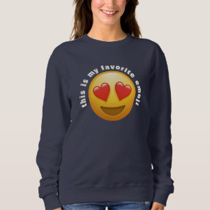 Love- struck emoji sweatshirt