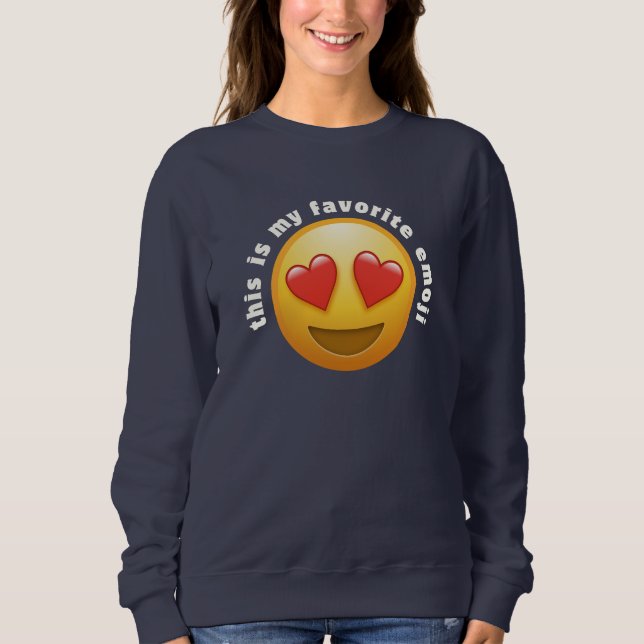 Love- struck emoji sweatshirt (Front)