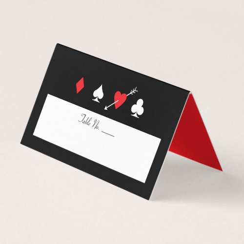 Love Struck Las Vegas Fill_In Name Table Number Business Card