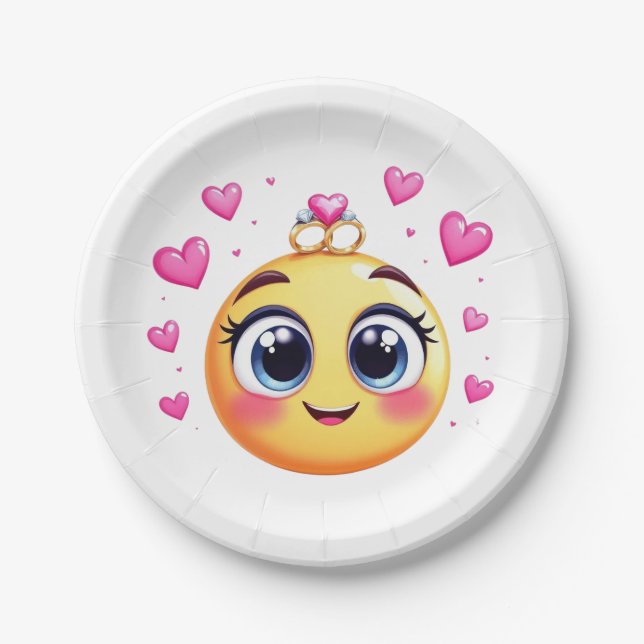Love Struck Paper Plates (Front)