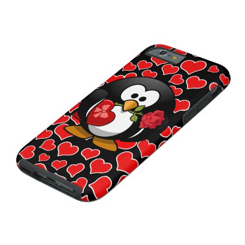 Love Struck Penguin With Valentine Gifts Tough iPhone 6 Case