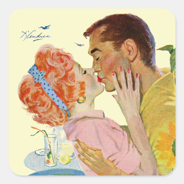 Love-Struck Square Sticker (Front)