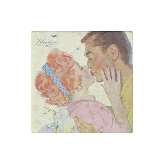 Love-Struck Stone Magnet (Front)