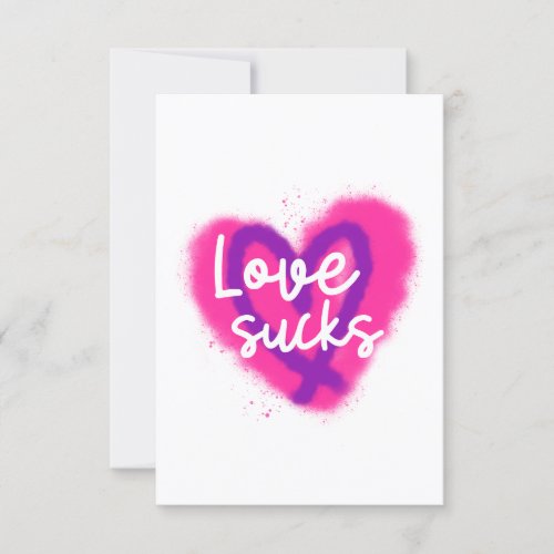 Love Sucks Anti_Valentines day card