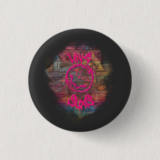  Love Sucks Graffiti Design Button